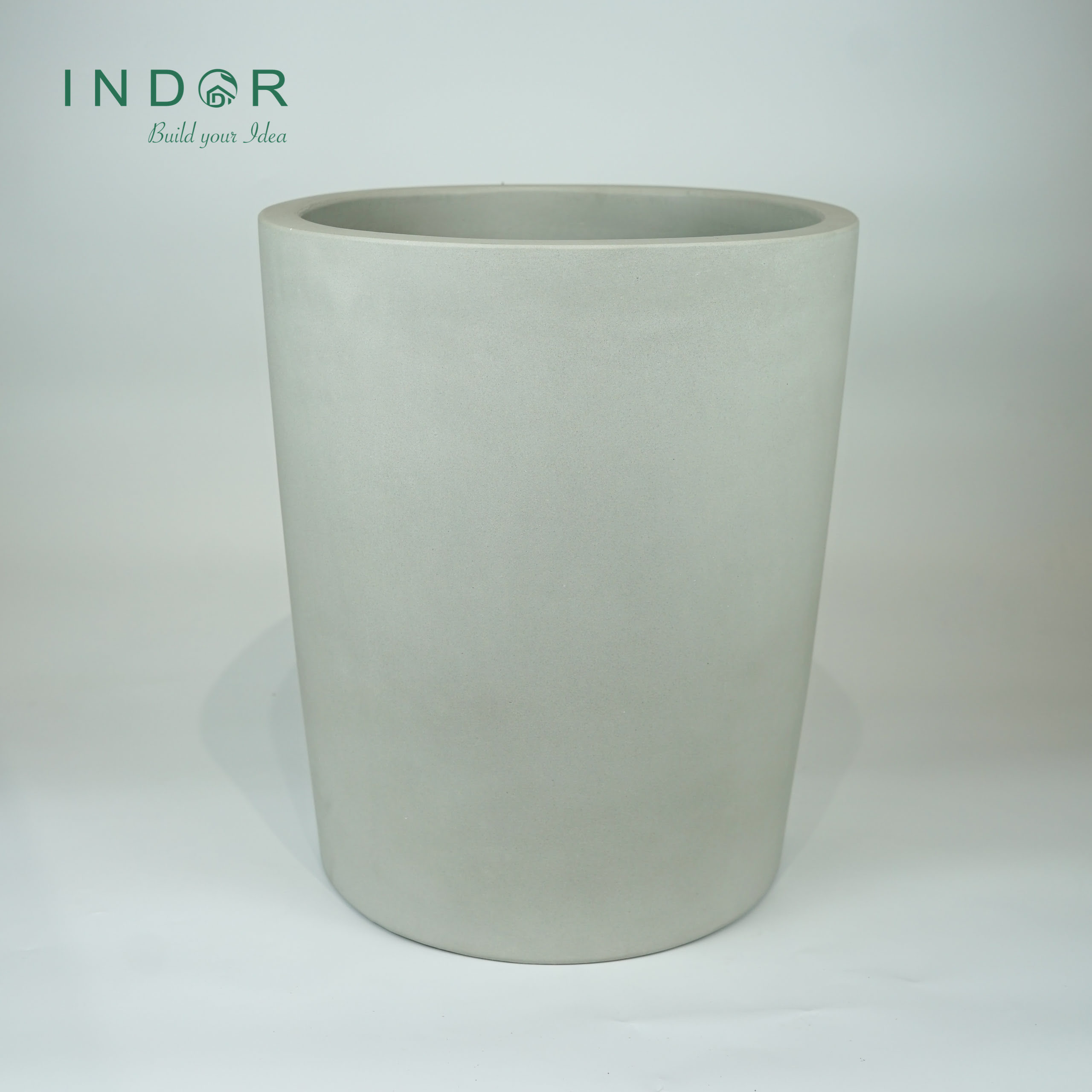 High Quality Large Concrete Pots Natural Handcrafted Planters Indor Model CE81TPS1 Cement Flower Pots & Planters Size L