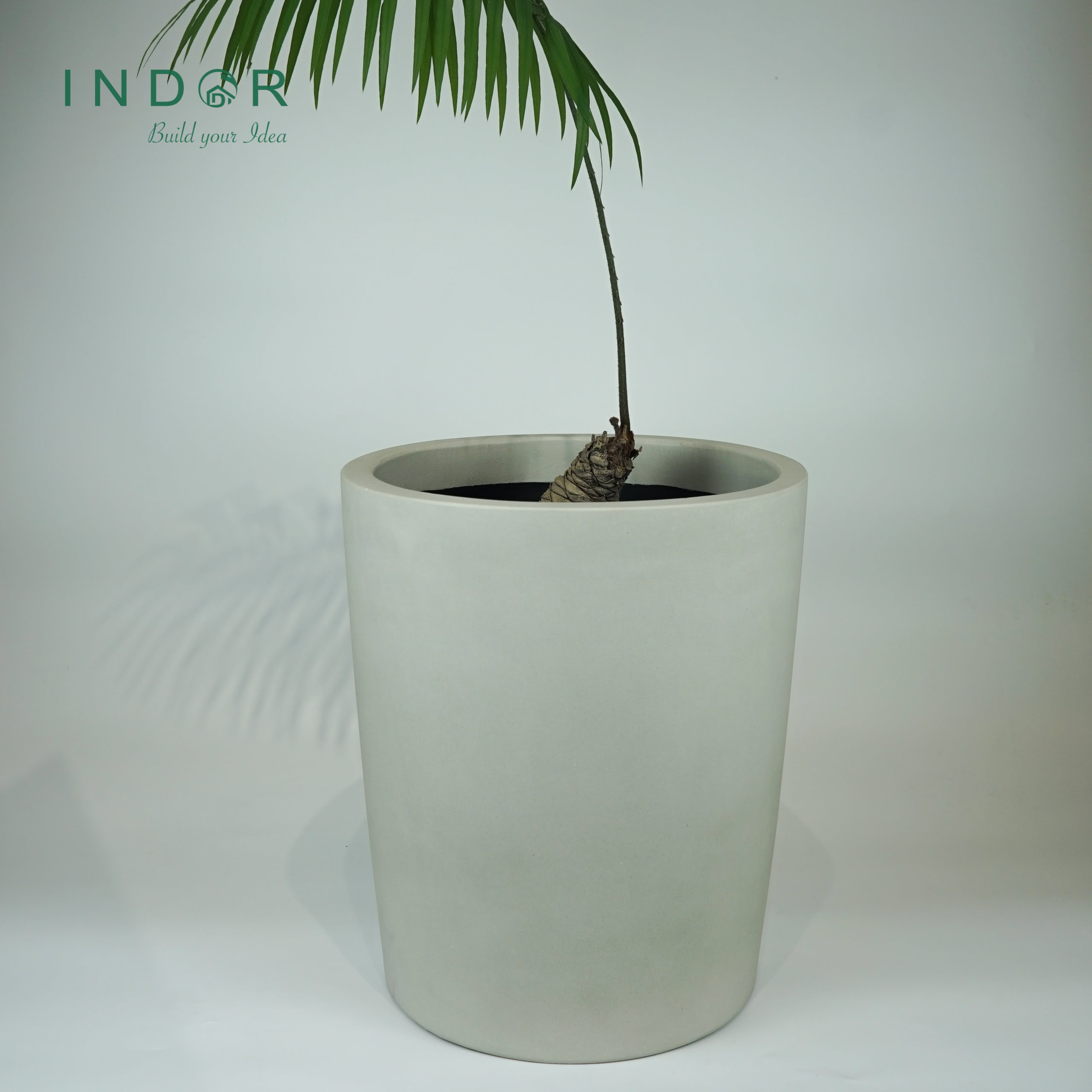 High Quality Large Concrete Pots Natural Handcrafted Planters Indor Model CE81TPS1 Cement Flower Pots & Planters Size L