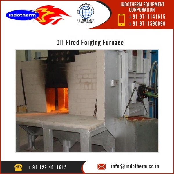 Gas Fired Furnace Forging Furnace For Heat Treatment with Low Maintenance Make Indotherm Available at Reasonable Market Price