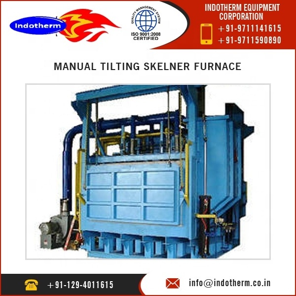 Gas Fired Fuel Aluminium Melting Skelner Furnace Capacity 1 Ton With Advance Technology Available at Best Price