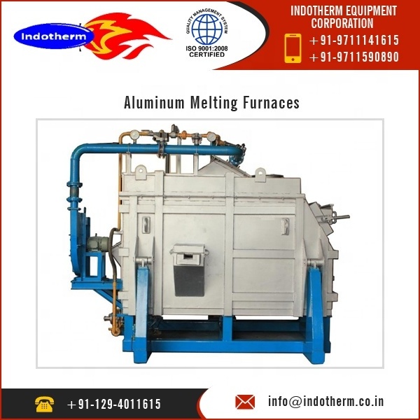 Gas Fired Fuel Aluminium Melting Skelner Furnace Capacity 1 Ton With Advance Technology Available at Best Price