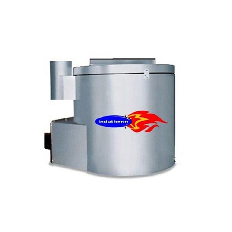 300 Kgs Capacity Bale Out  Aluminium Melting Furnace Crucible Carbide Tilting Furnace for Industrial Use Gas Fired