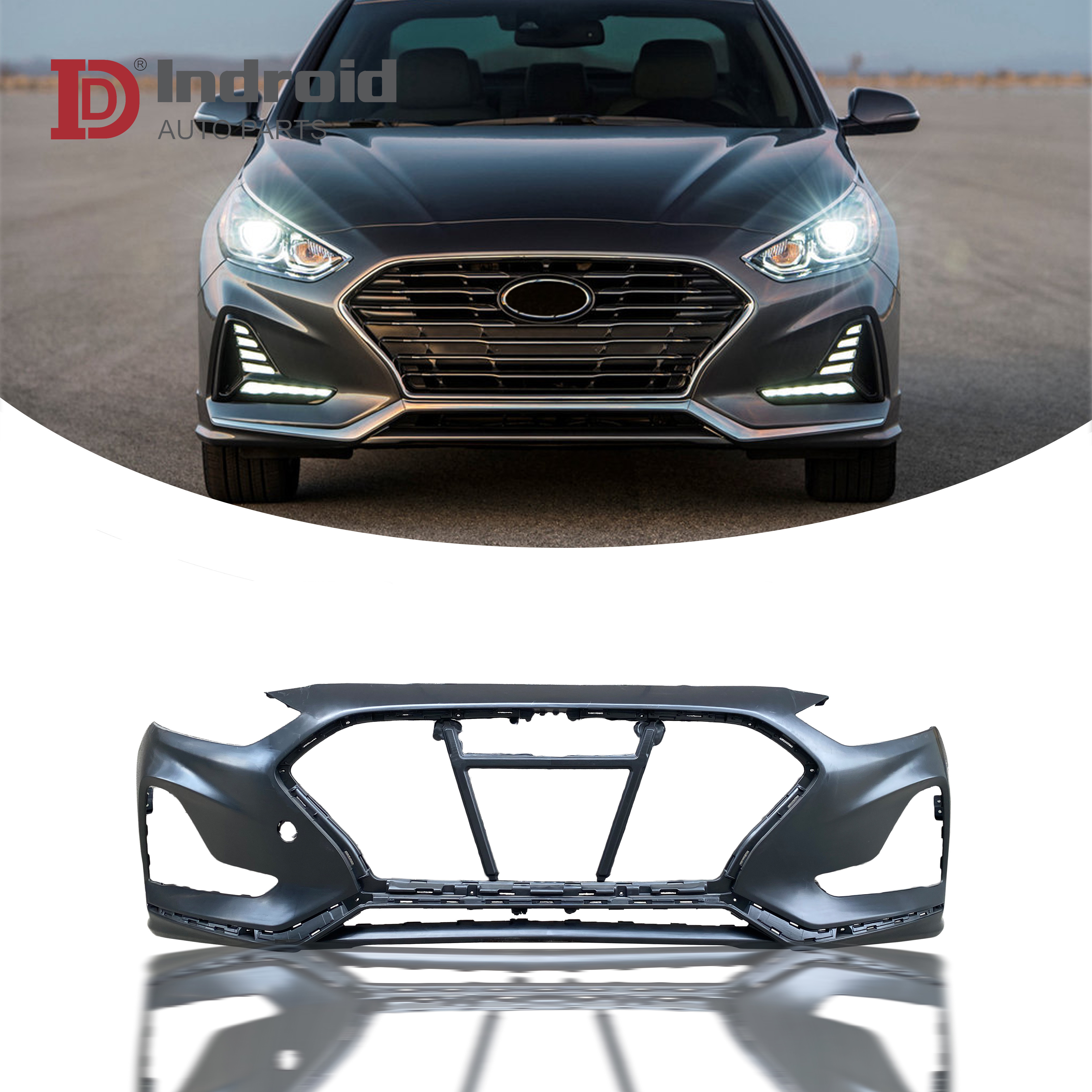 Auto parts for Sonata 2018 car bumper for Hyundai Sonata 2019 86511-E6700 body kit front bumper for Sonata 2017