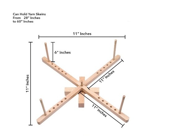 Premium Quality Top Selling Wooden Amish Design Twister Tabletop Yarn Swift at Wholesale Price from India