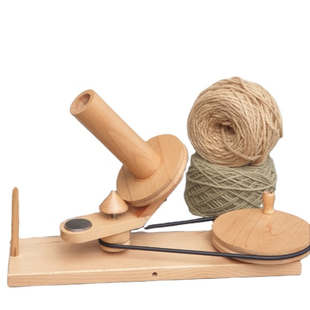 Yarn Ball Winder Made Wooden India Beech Wood MOQ 50 pieces Natural Wax Polish price on request