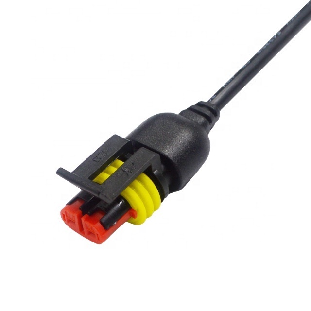 AMPHENOL AT06-2S-YEL female straight 2 pin cable to battery power connector