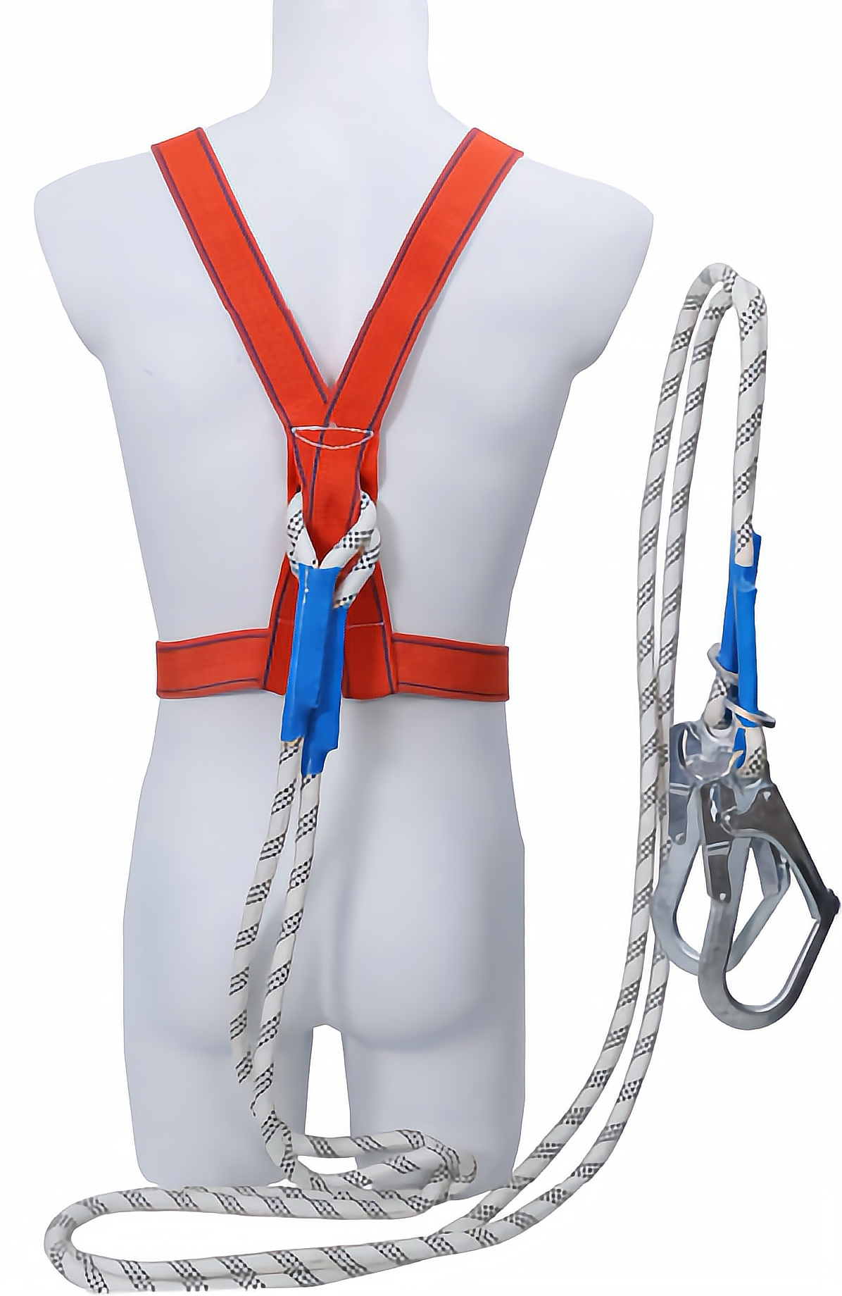 Fall protection Three point for low-altitude work safety harness with two large hooks and 3m ropes