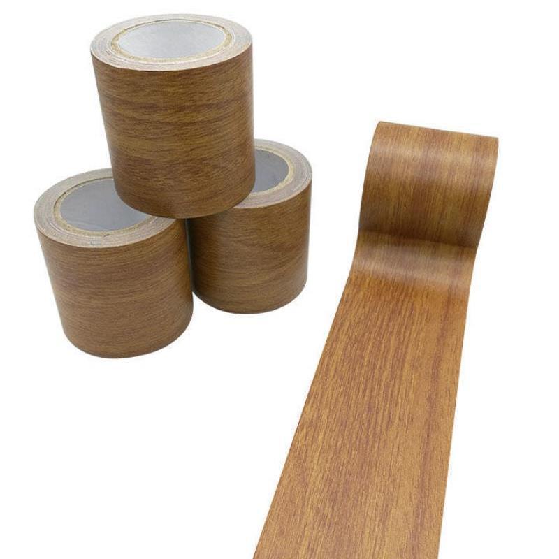 PE  Wood Grain Repair Tape Patch Wood Textured Adhesive Duct Tape For Desk/Chair/Furniture/Floor Beautification Decoration