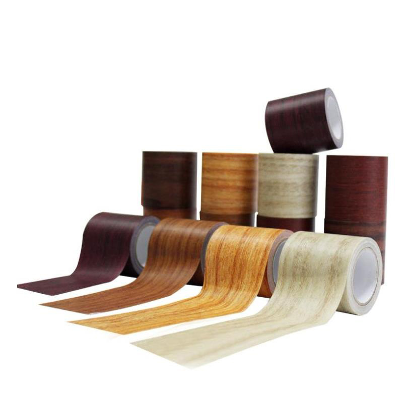 PE  Wood Grain Repair Tape Patch Wood Textured Adhesive Duct Tape For Desk/Chair/Furniture/Floor Beautification Decoration