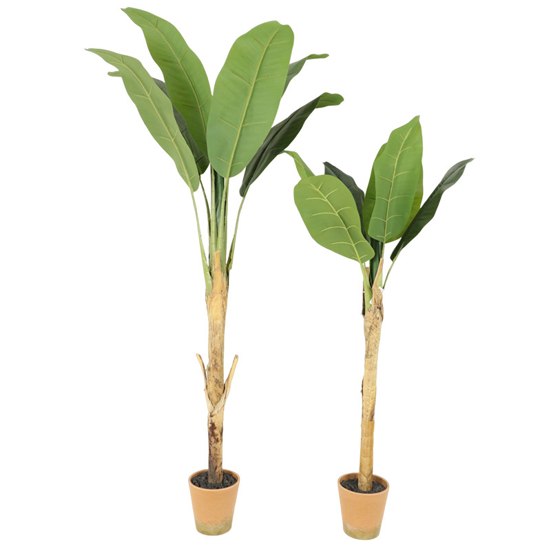 CC Living Room Indoor Bonsai Tree Artificial Decorated Plastic Banana Tree 037