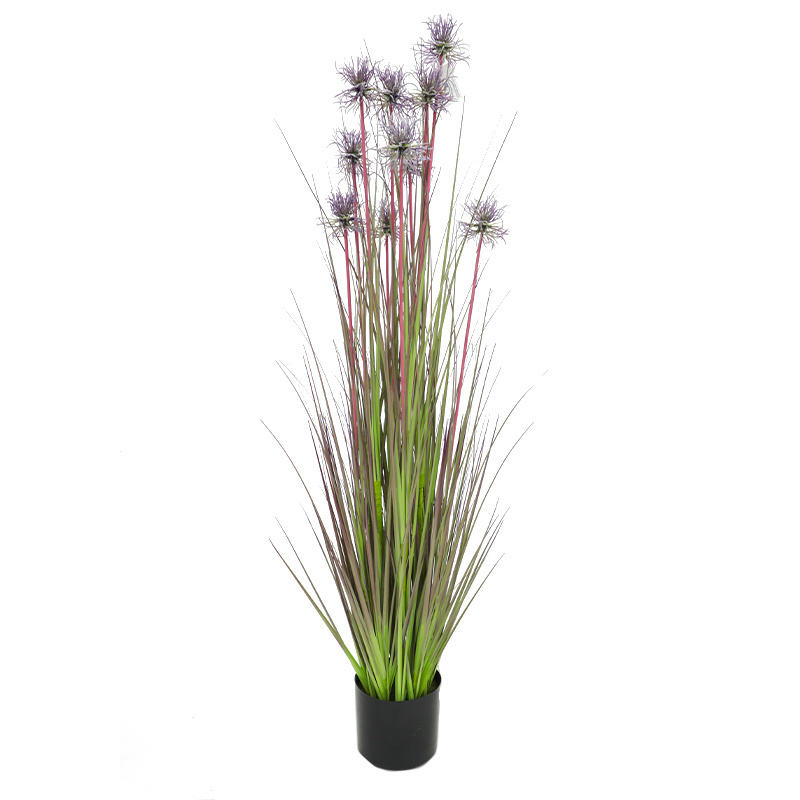 CC Manufacturer Potted Artificial Onion Grass for Indoor Outdoor Decoration 037