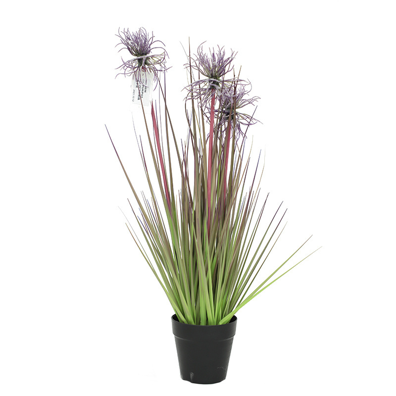 CC Manufacturer Potted Artificial Onion Grass for Indoor Outdoor Decoration 037