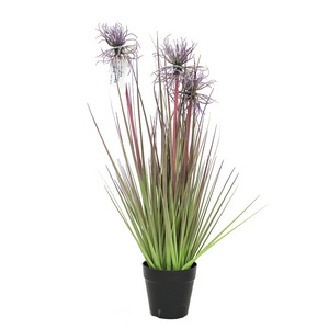 CC Manufacturer Potted Artificial Onion Grass for Indoor Outdoor Decoration 037