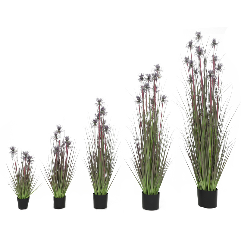 CC Manufacturer Potted Artificial Onion Grass for Indoor Outdoor Decoration 037