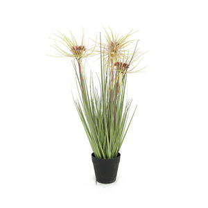 CC New Design Plastic Plant Potted Artificial Onion Grass for Outdoor Indoor Decor 037