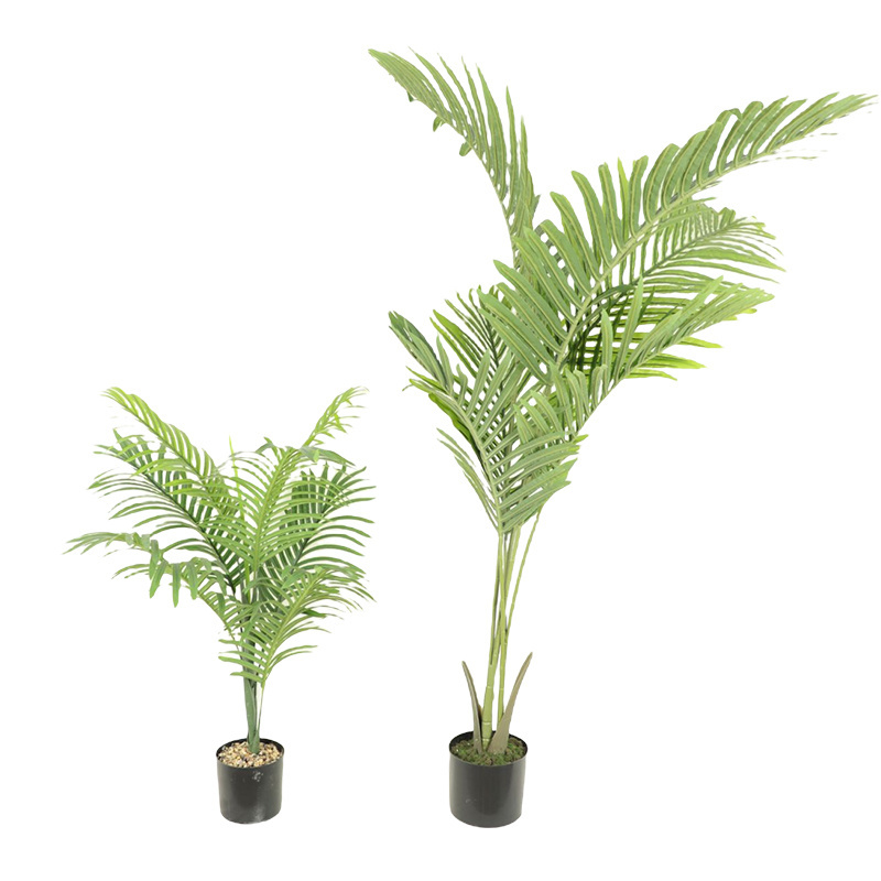 MAN New Design Wholesale Artificial Butterfly Palm Faked Faux Plant For Home Office Shopping Mall Store Decoration