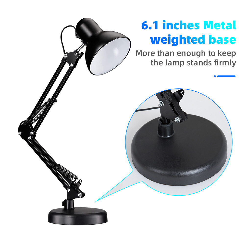 Best selling led desk lamp adjustable gooseneck with clamp architect swing arm for study