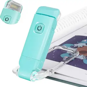 Folding Mini LED Book Reading Light USB Rechargeable Clip On Bookmark Light With Clip Portable Dimmable for Reading