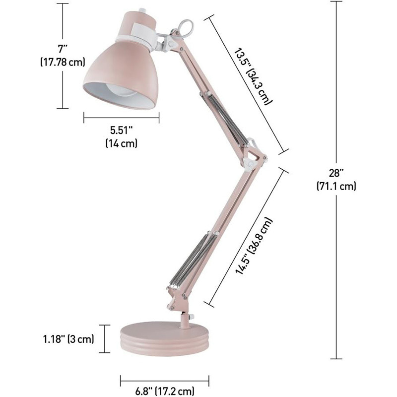 European Style Adjustable metal Swing Arm Drafting Design LED Table Office Desk Study Lamp