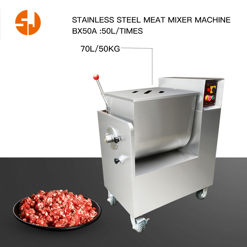 Factory wholesale commercial stainless steel meat mixer silver industrial Cutting Machine