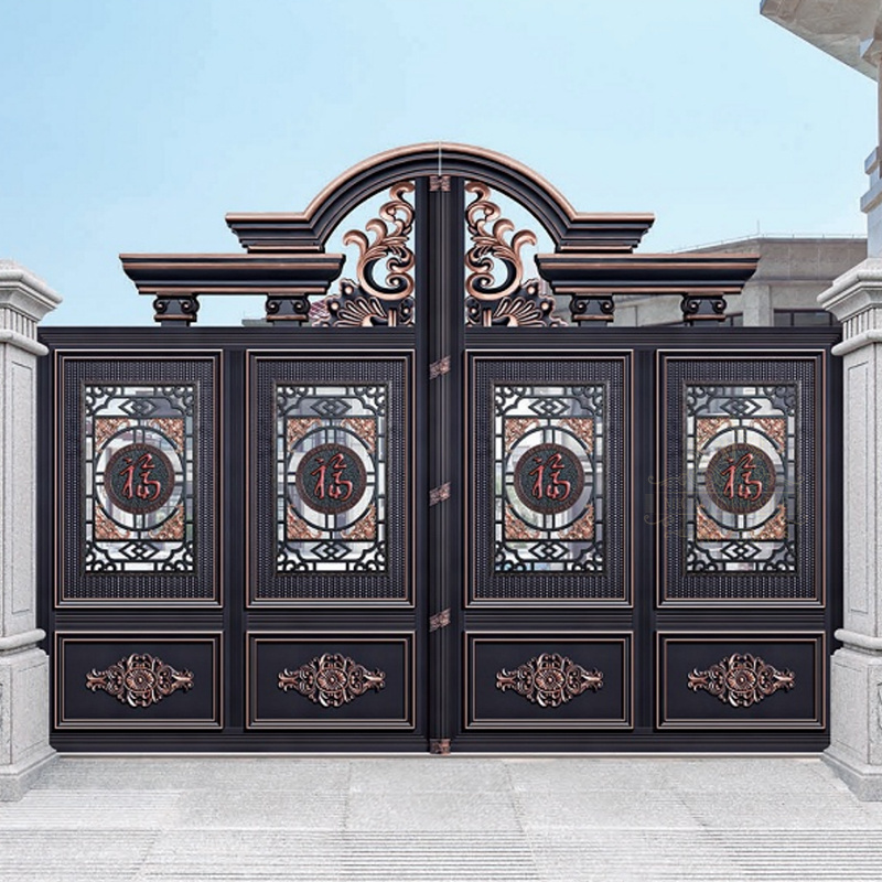 Luxury Decorative Superior Quality Metal Aluminum Wrought Iron Fences And Gates For Houses