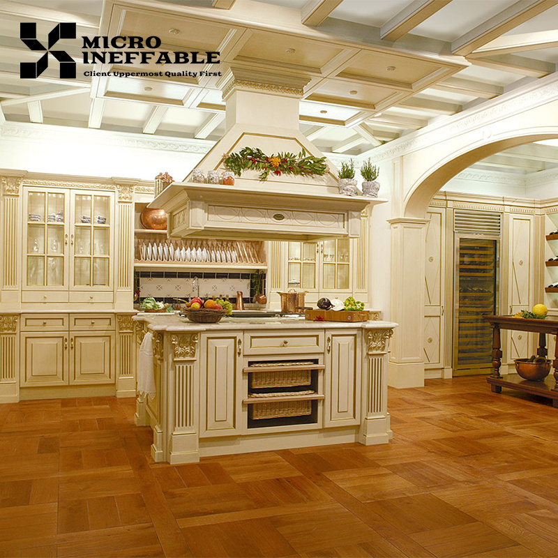 Luxury America Villa Luxury Pantry Kitchen Living Room Wood Accessories Furniture Cabinet Set Designs