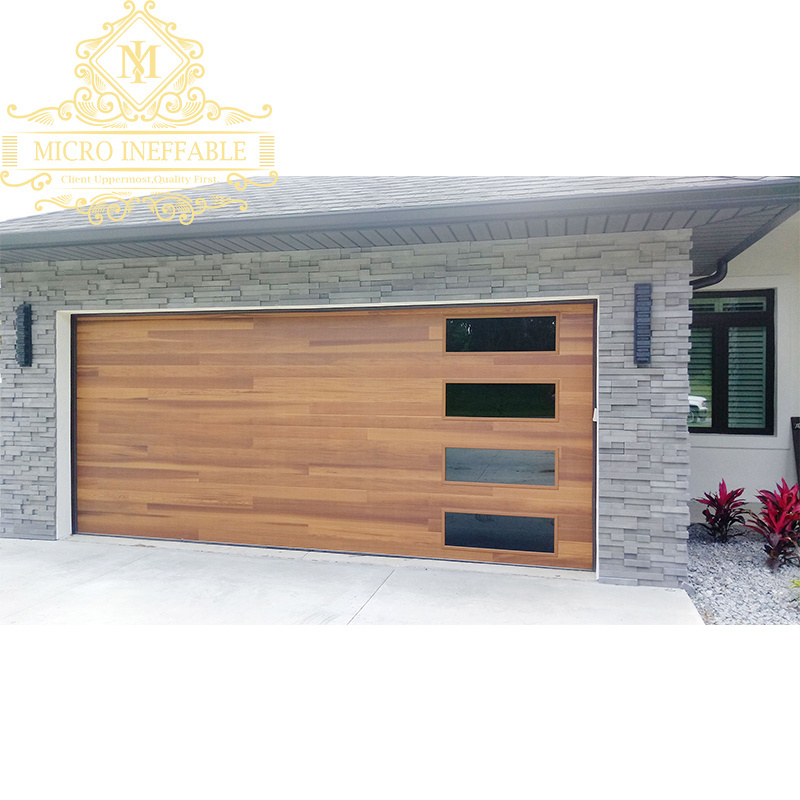 Cheap Wooden Commercial Bifold Aluminum Roll Up Aluminium Vertical Bifold Glass Garage Doors