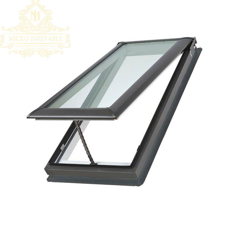 Factory Price Custom Hung Window Electric Reflective Glass Hurricane Aluminum Proof Roof Top Skylights