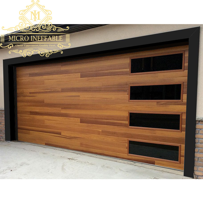 Cheap Wooden Commercial Bifold Aluminum Roll Up Aluminium Vertical Bifold Glass Garage Doors