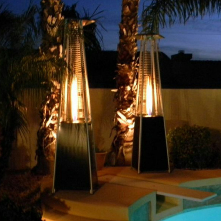 Outdoor Iron Sprayed Glass Cover Pyramid Patio Heaters Gas,Gas Patio Heater Cover,Patio Heater Propane