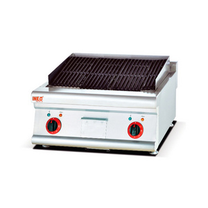 Hotel Restaurant Commercial Kitchen Equipment Counter Top Electric Lava Rock Grill