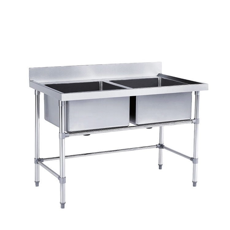 For Restaurant Free Standing Universal Stainless Steel Kitchen Sink