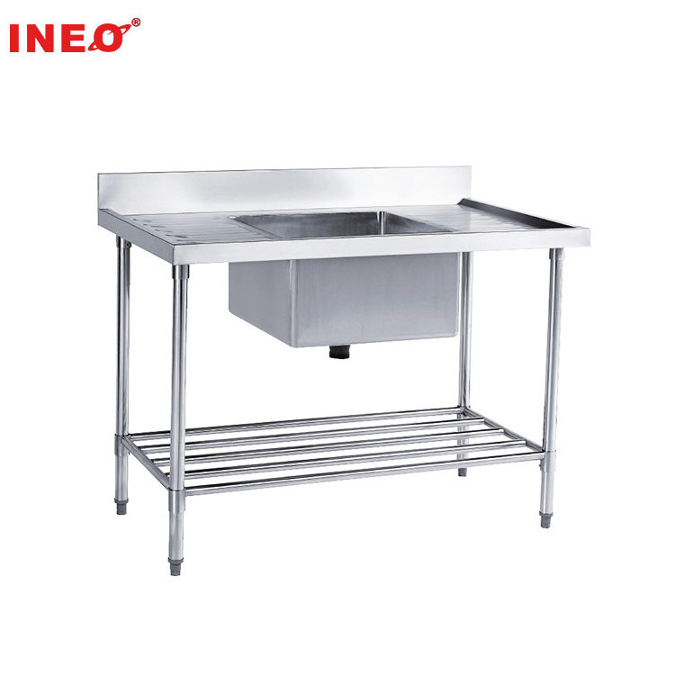 For Restaurant Free Standing Universal Stainless Steel Kitchen Sink