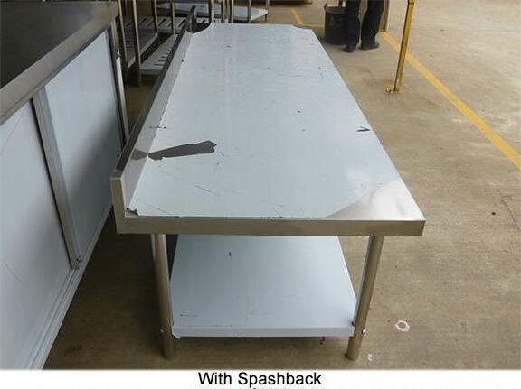 Restaurant Kitchen Heavy Duty Stainless Steel Work Table With Wheel And Under shelf