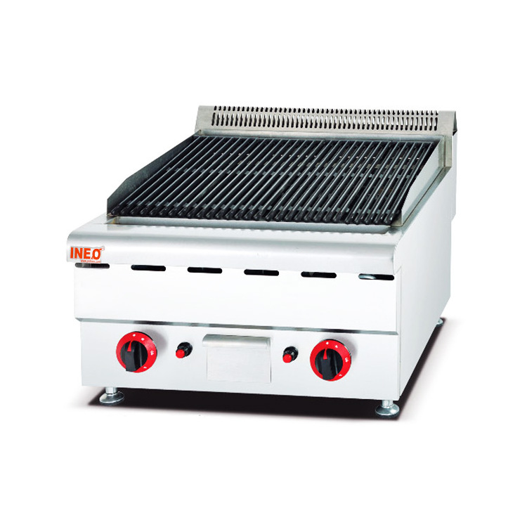 Hotel Restaurant Commercial Kitchen Equipment Counter Top Electric Lava Rock Grill