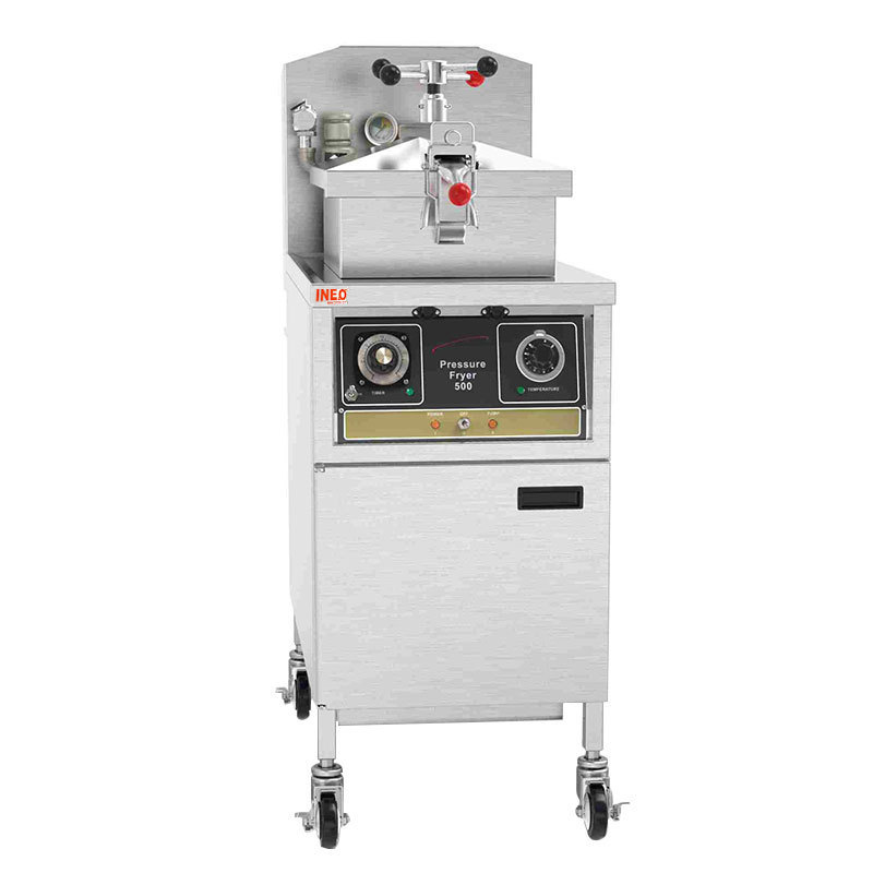 KFC Fast Food Restaurant Stainless Steel Commercial Gas Pressure Fryer Broasted Chicken Machine