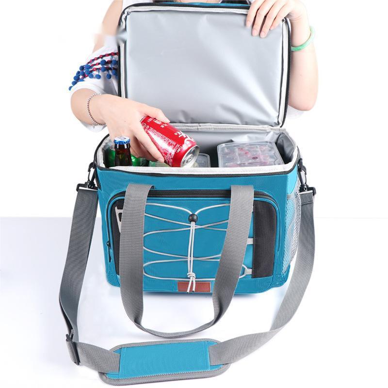 High capacity keep warm cold fresh cooler bag environmental safety lunch bag aluminum foil lunch bag