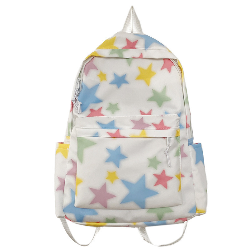 Eye catching sweet unique star design youth kids school backpack cute beautiful school bag stock school backpack for girls