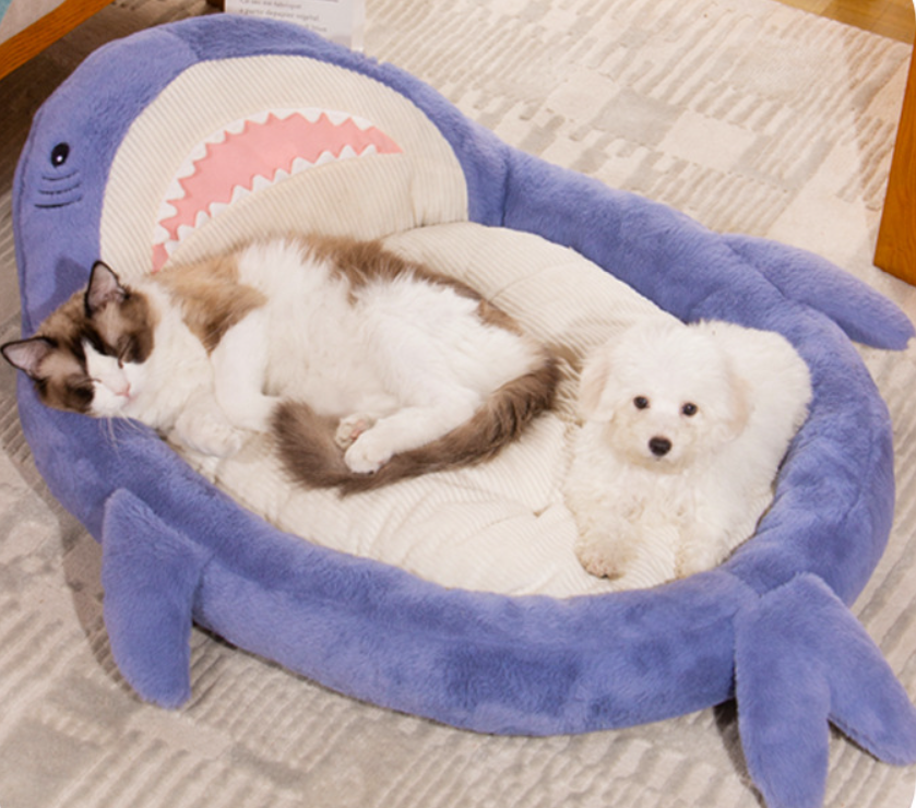 Wholesales Shark Design Pet Beds Luxury Large Dog Beds Nest Cute Bed For Cats