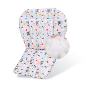 Factory Supplier New Brand baby infant pram stroller car seat cushion PP Cotton Fiber Stroller Baby High Chair Cushion Cover