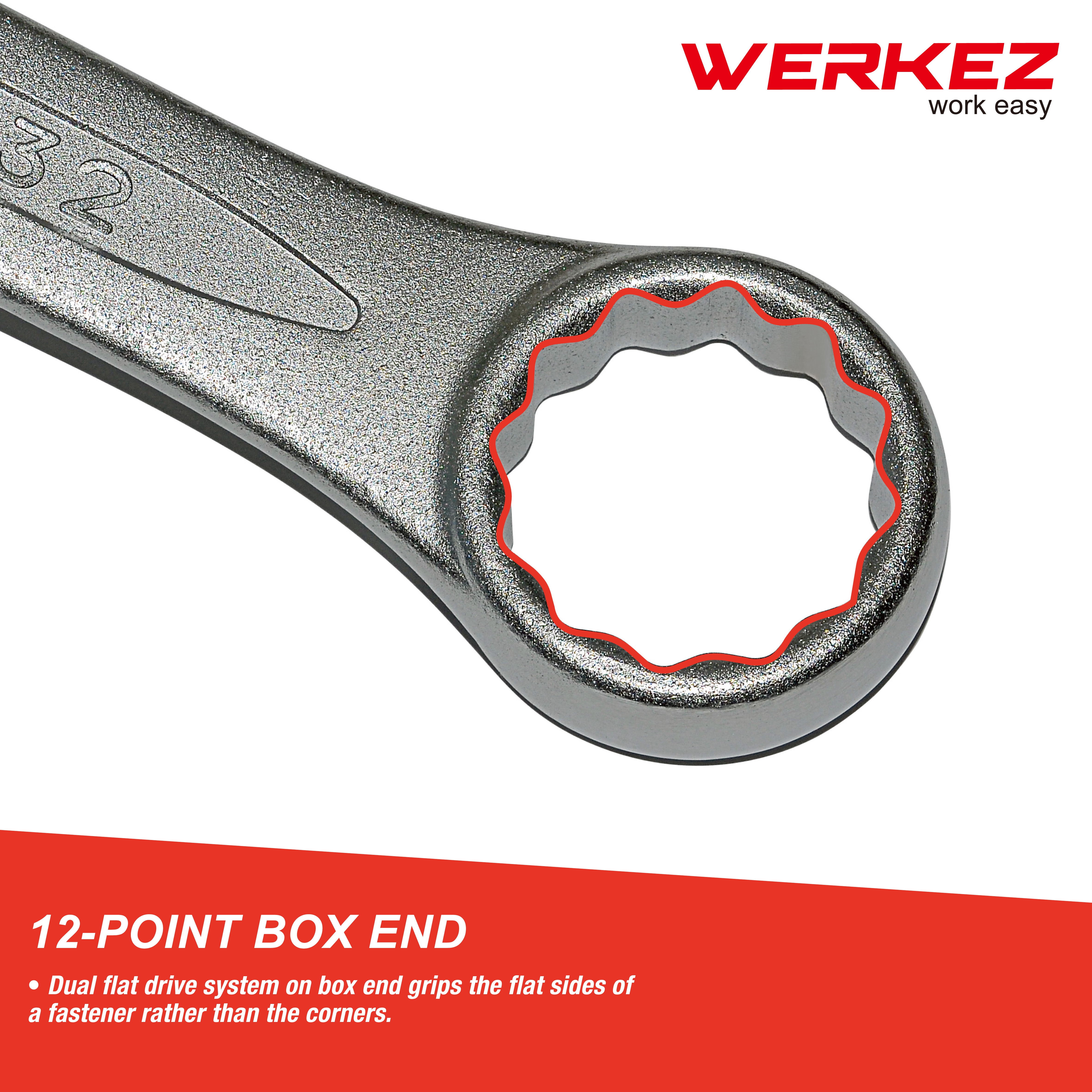 Werkez High Quality CR-V 21PC Metric  Combination Spanner Tool Set