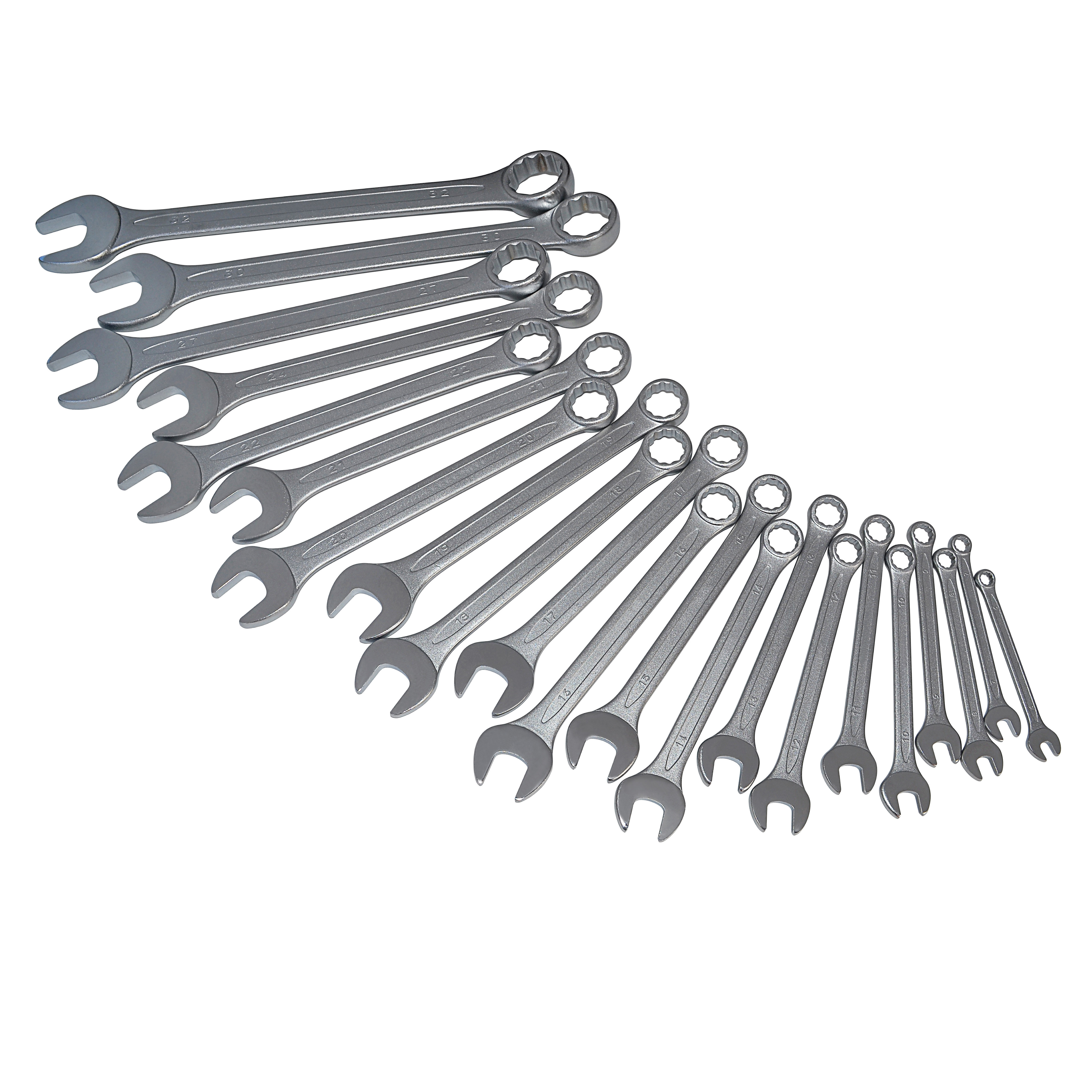 Werkez High Quality CR-V 21PC Metric  Combination Spanner Tool Set