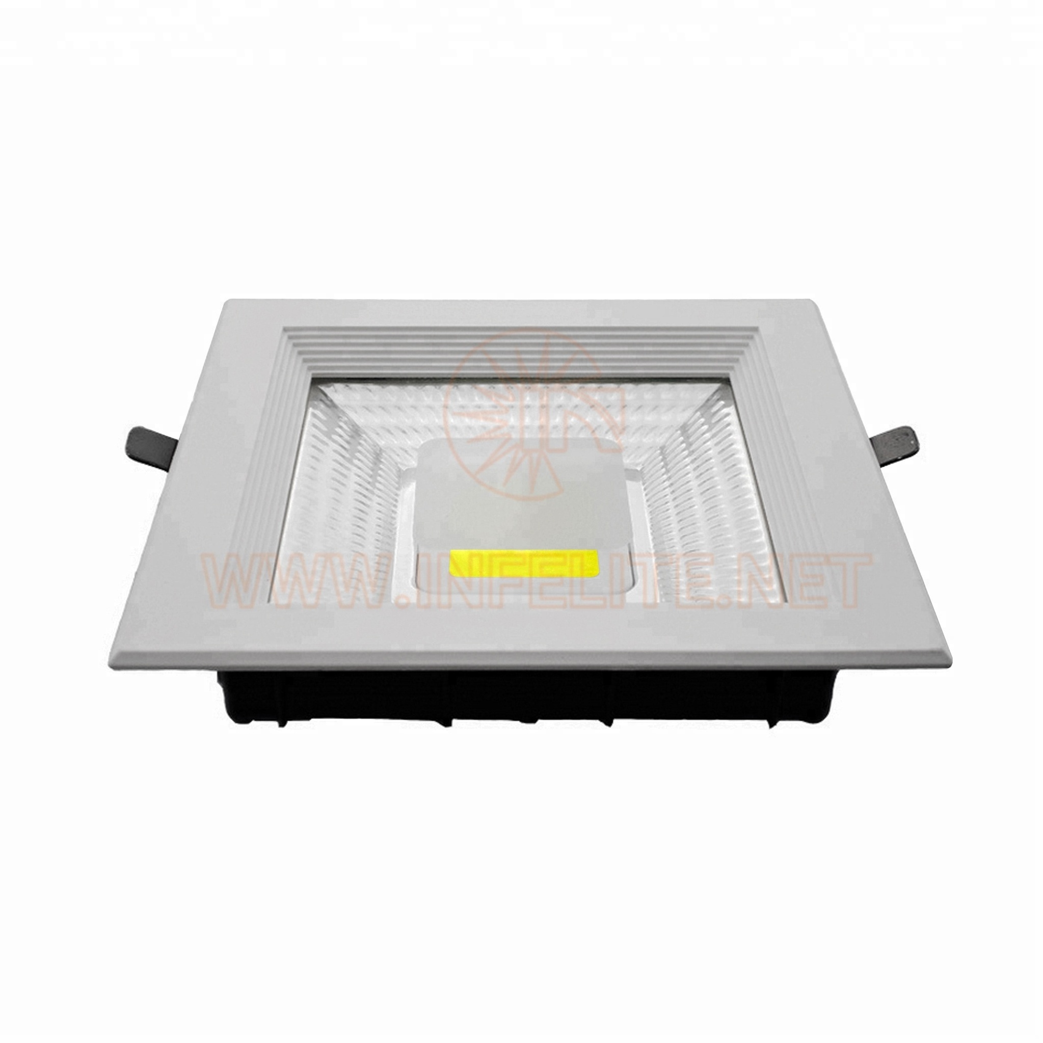 IN-DL108 Square Recessed Indoor Office Store Die Cast Aluminum 8W 10W 15W 20W 30W COB LED Ceiling Downlight Down Light Fixture