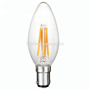 Vintage COB LED Filament Chandelier Candle Bulb Light Lamp C32 C35 E12 E14 B15 B22 2W 4W 6W