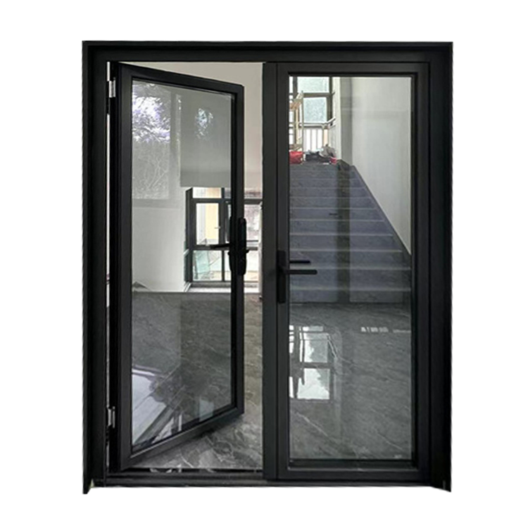 High Quality Customized Soundproof Aluminum Doors And Windows Glass Swing Door