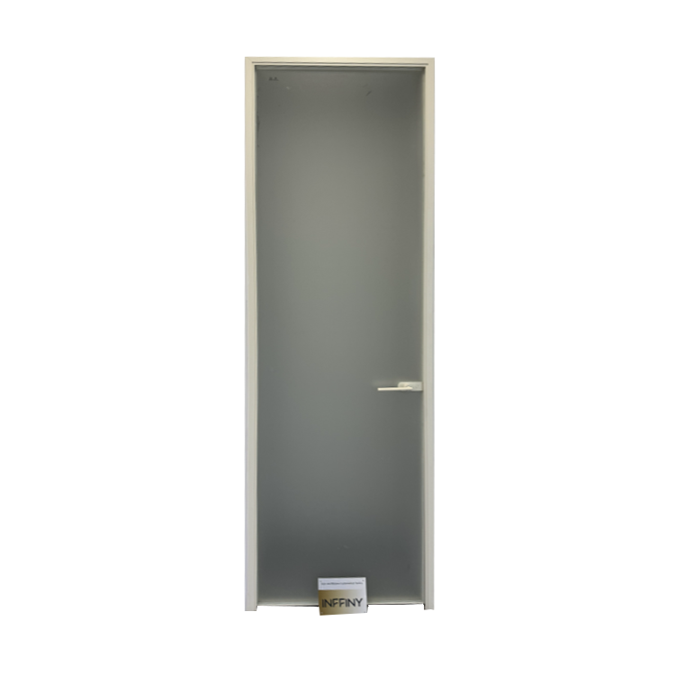 Modern Home Aluminum Door  For Houses Interior Tempered Glass Double Swing Door For Kitchen