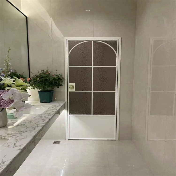 Factory Direct Customized Outdoor Toilet Aluminium Glass Swing Doors