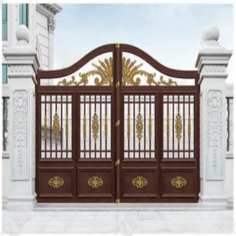 Automatic Security Swing Main Gate For Villas House Aluminum Entrance Design Gate