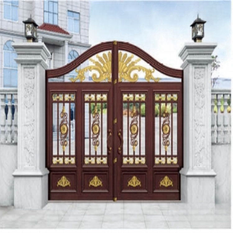 Automatic Security Swing Main Gate For Villas House Aluminum Entrance Design Gate