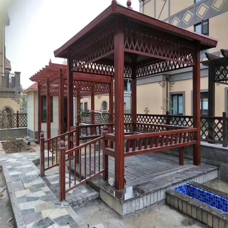 Customized Wholesales Greenhouse Vintage Metal Pergola Garden Gazebo House